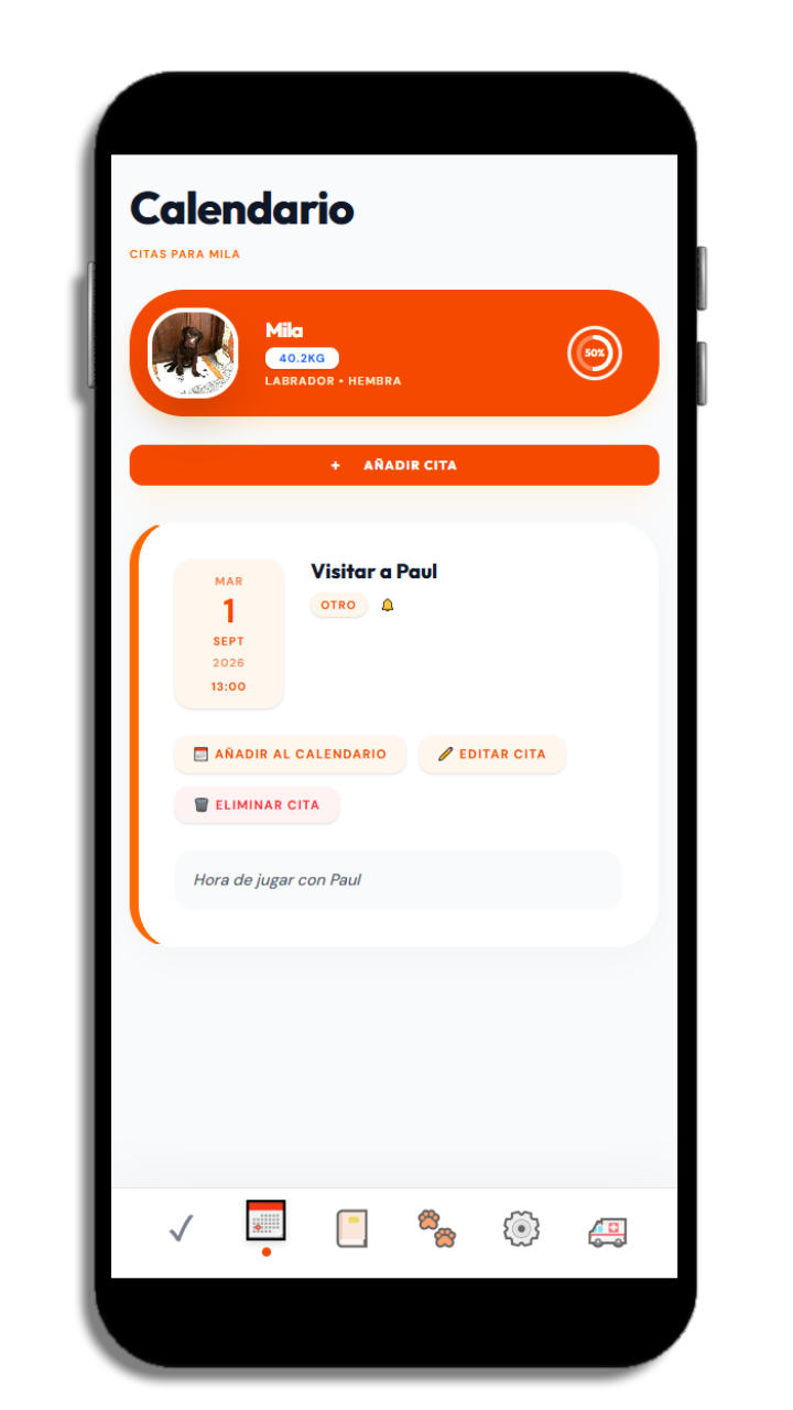 Petuvo – Calendario